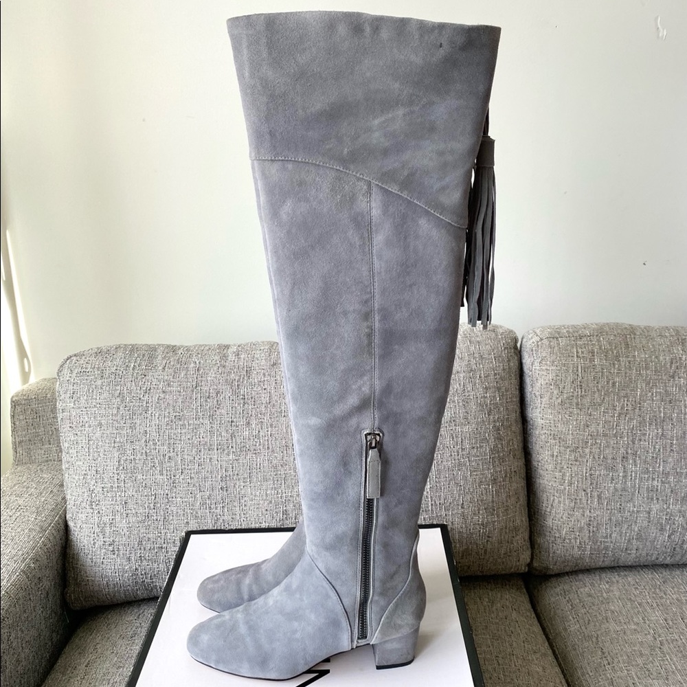 Nine West Anilla OTK Grey Suede Boots